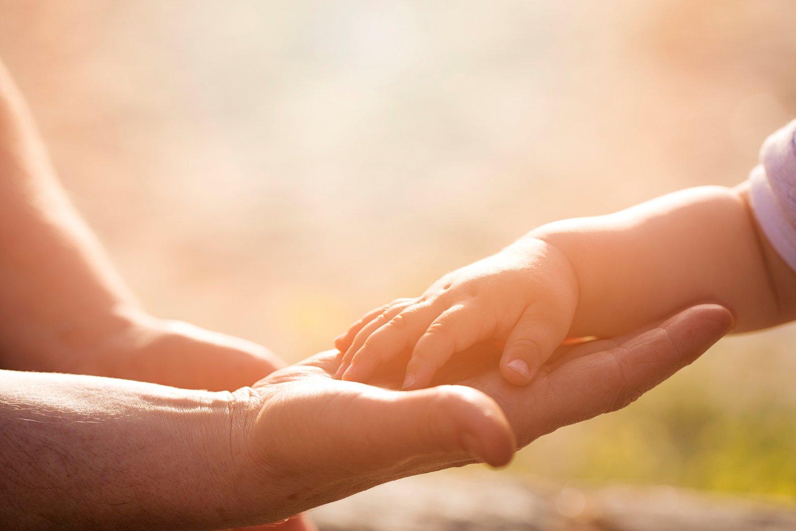 Two hands holding